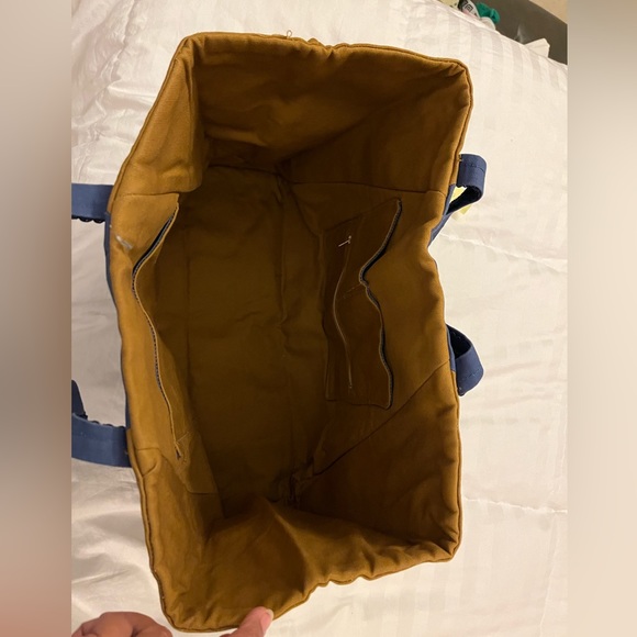 HANDMADE CANVAS Tote - perfect for the beach, YARD TOOLS, LOGS, one of a kind! - Picture 8 of 13